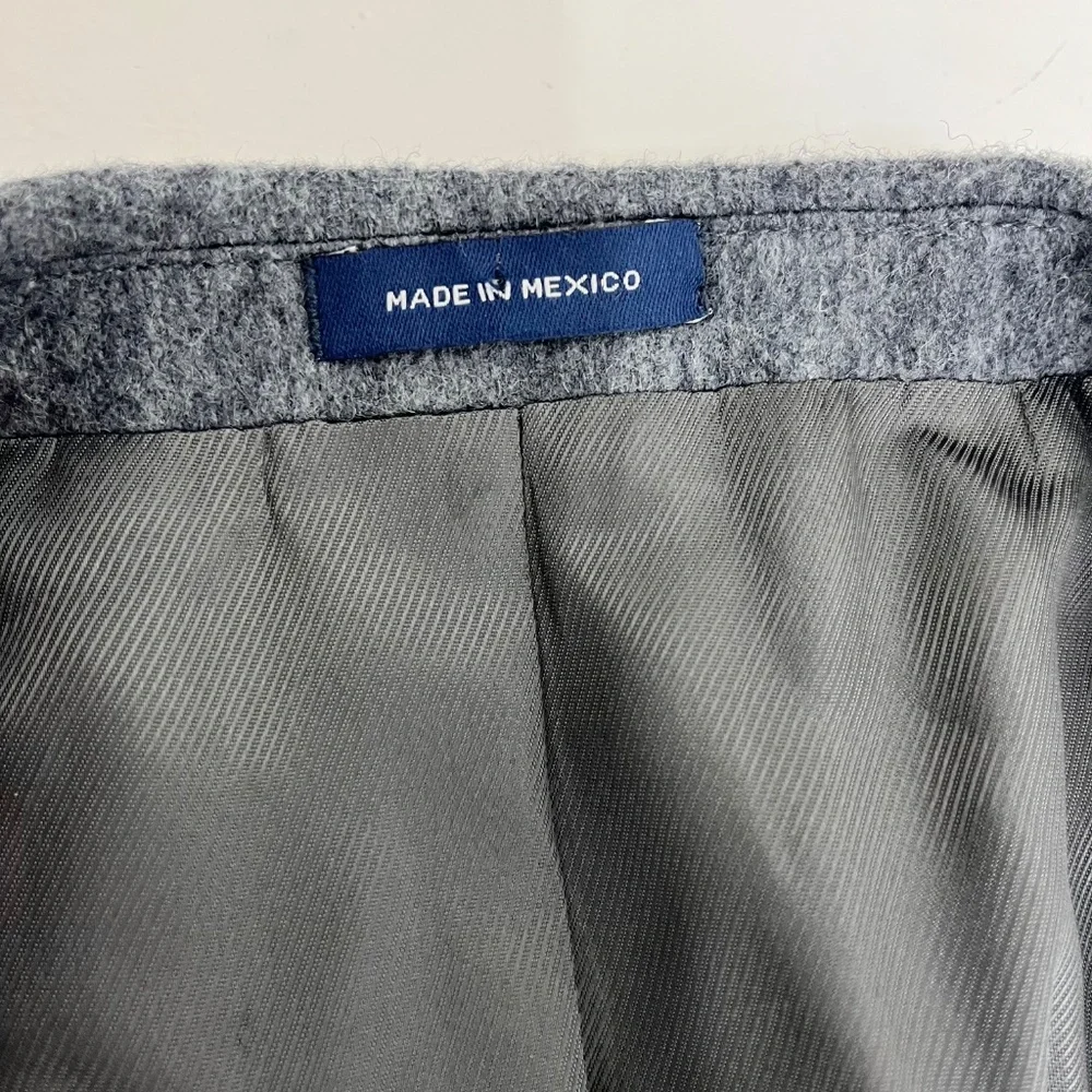 Stafford‎ Mens 48R Single Breasted Sport Coat Gray Classic Fit Camel Hair Lined